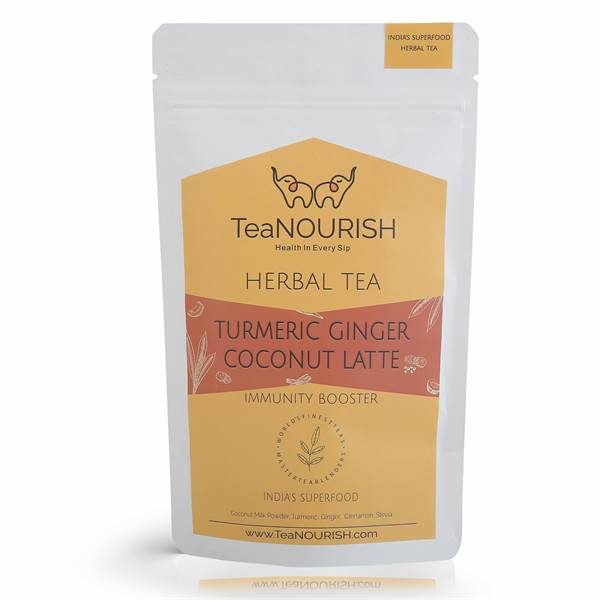 Teanourish Turmeric Ginger Coconut Latte Herbal Tea